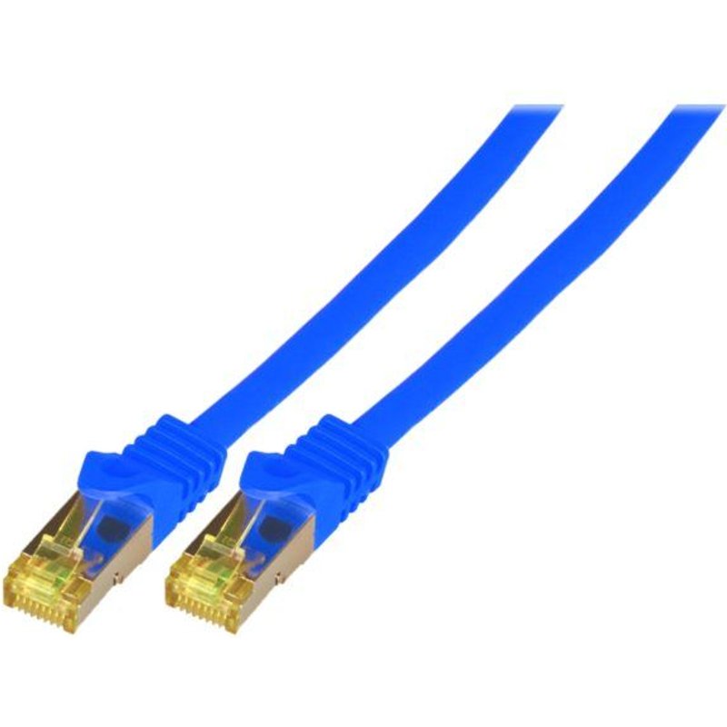 EFB-Elektronik - Cordon de raccordement - RJ-45 (M) pour RJ-45 (M) - 2 m - SFTP, PiMF - CAT 7 - démarré, sans halogène, moulé - bleu