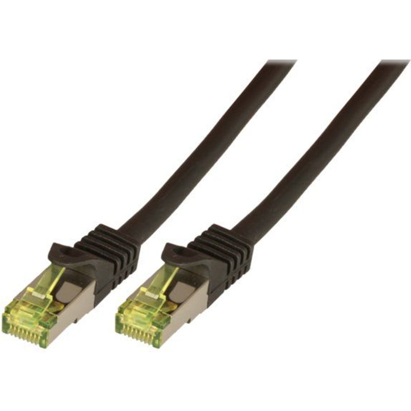 EFB-Elektronik - Cordon de raccordement - RJ-45 (M) pour RJ-45 (M) - 3 m - SFTP, PiMF - CAT 7 - démarré, sans halogène, moulé - noir