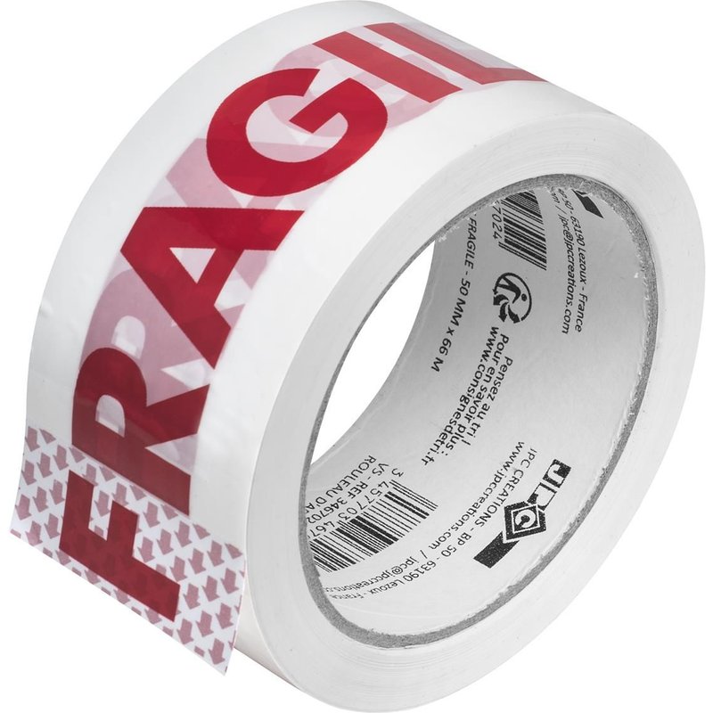 WONDAY ROULEAU D'ADHESIF "FRAGILE" 50 mm x 66 m