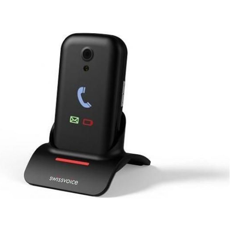 SwissVoice S28 7,11 cm (2.8") Noir Téléphone d'entrée de gamme