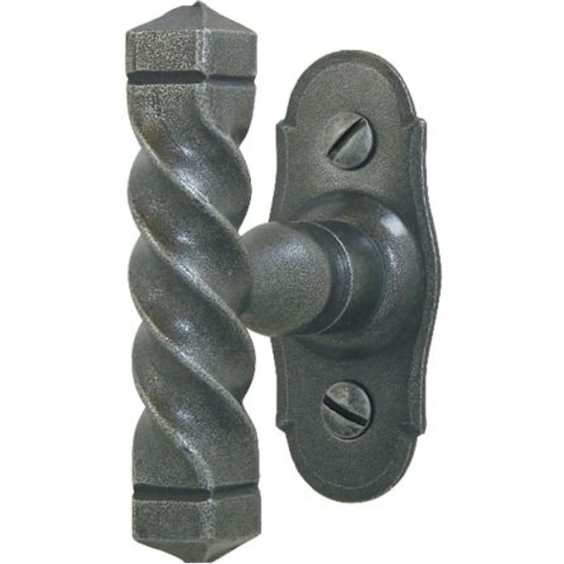 Bouton sur platine Armorique BRIONNE fer patiné - Vis 5x35 Carré 7x65 mm - 1070200SP