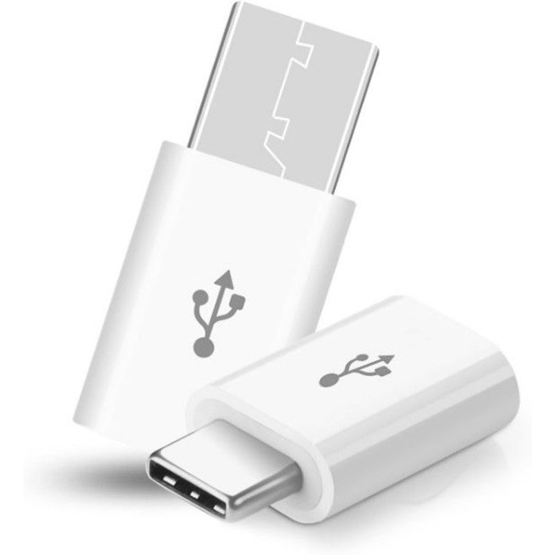 Adaptateur Micro USB vers Type C pour VIVO V11 Pro Convertisseur Blanc