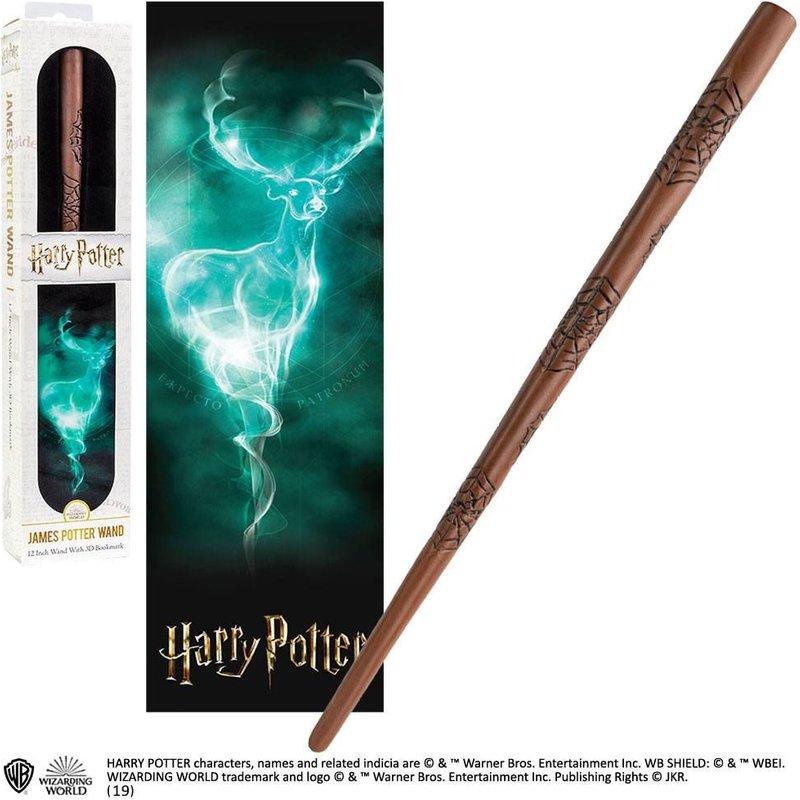Harry Potter Réplique Baguette Pvc James Potter 30 Cm