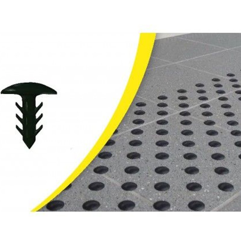 Clous podotactiles à frapper en polyamide Waccess - boîte de 200 - blanc WATTELEZ