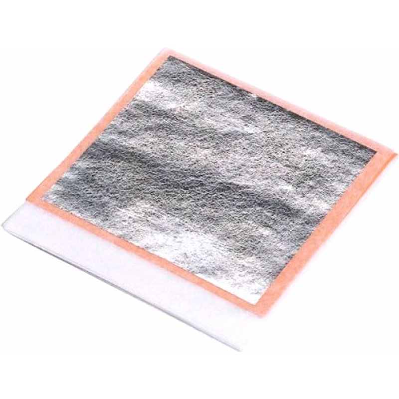 10 Feuille d'argent pur 100%, 95 X 95 mm Carnet Feuilles transfert