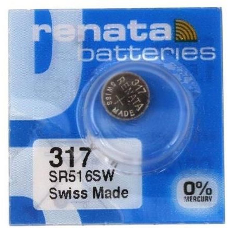 Pile SR516SW oxyde argent 317 1.55V 10.5mAh x1