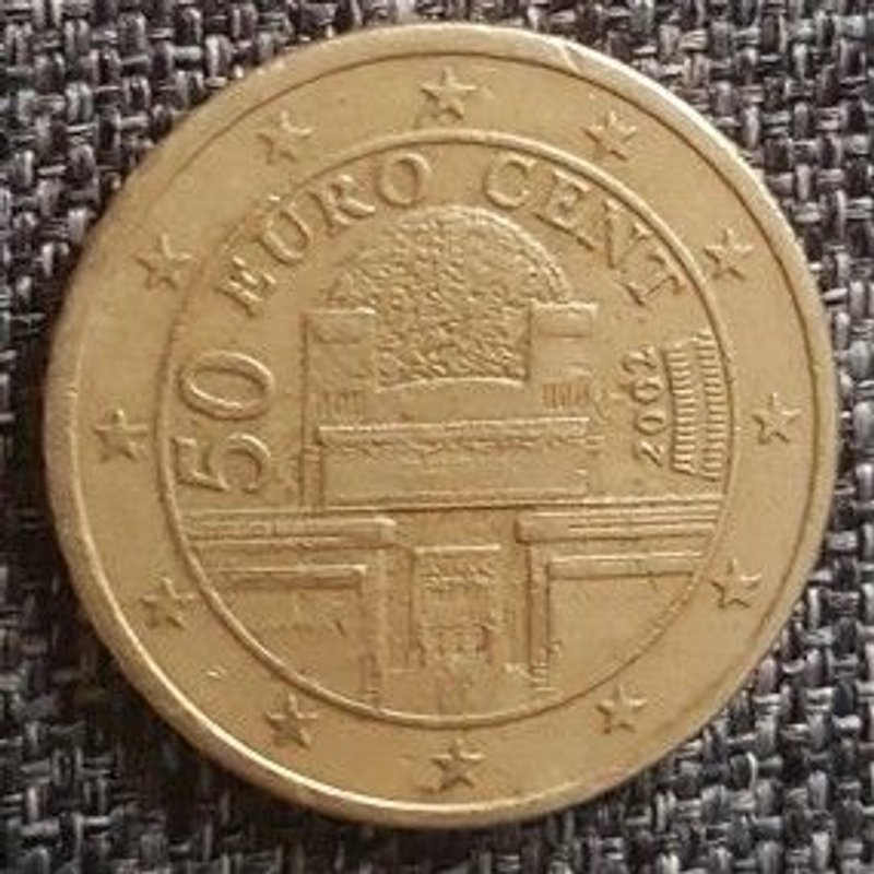 Pièces De 50centimes D'euro Autrichienne De 2002