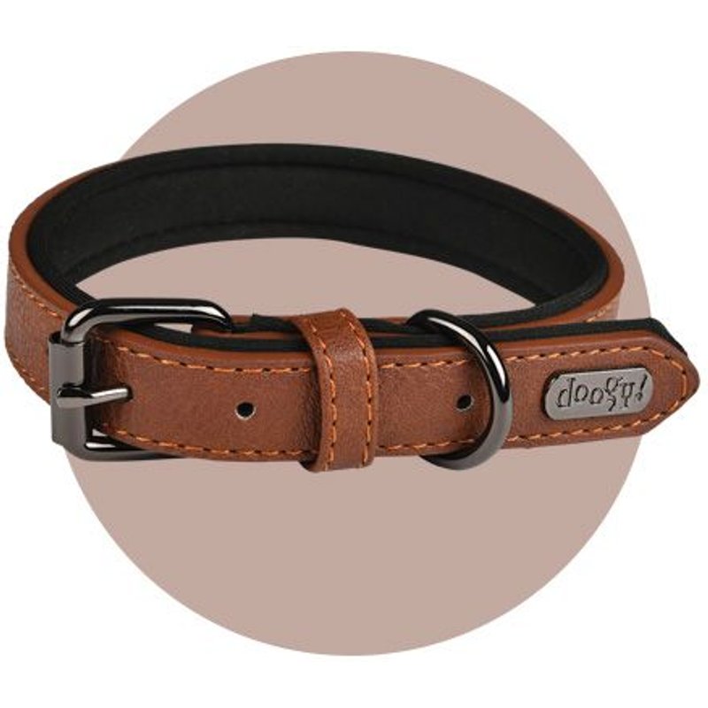 Collier Simili Basics Marron - Taille 26 À 32 Cm X 15 Mm