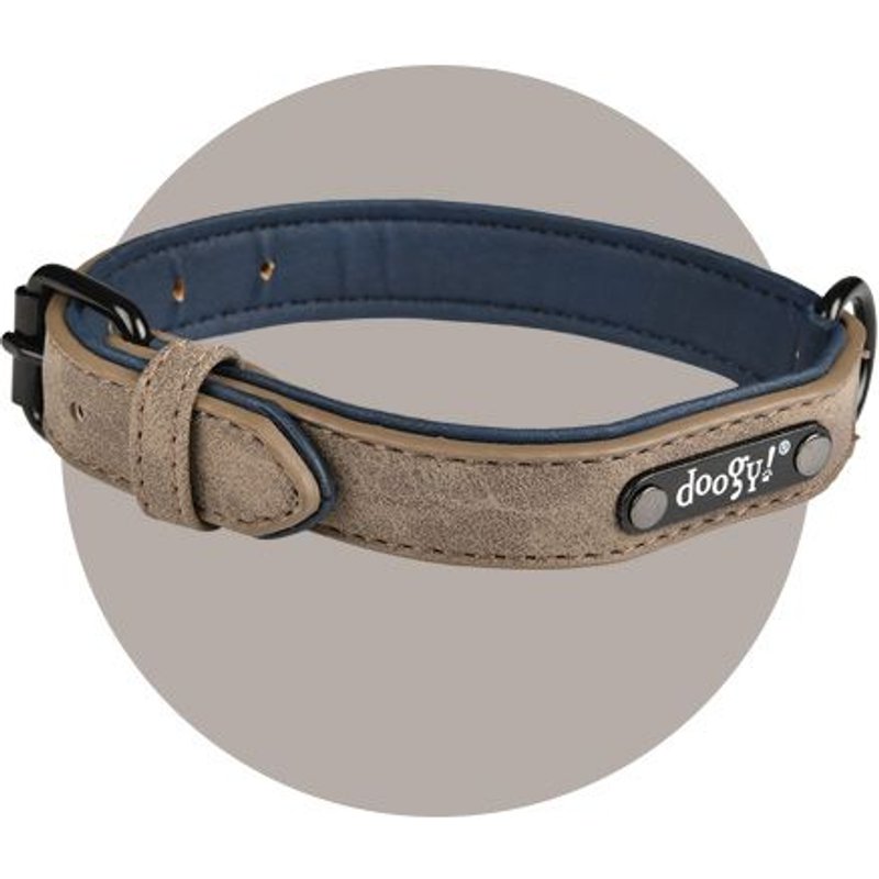 Collier Simili Sweet Taupe - Taille: 43 À 53 Cm X 30 Mm