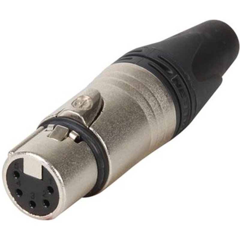 Connecteur Xlr, 5 Points Femelle, Argente, Nickel - Neutrik