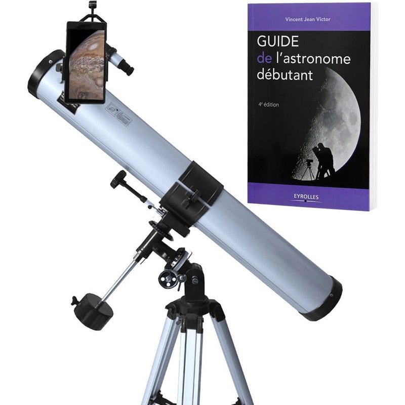 Pack complet télescope XXL Universe Astrophotographie 76/900 avec Zoom et guide débutant