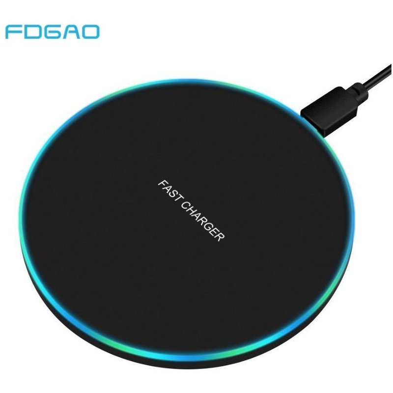 Chargeur sans fil rapide FDGAO 10 W pour Samsung Galaxy S9/S9 + S8 S7 Note 9 S7 Edge USB Qi chargeur pour iPhone XS Max XR X 8 Plus