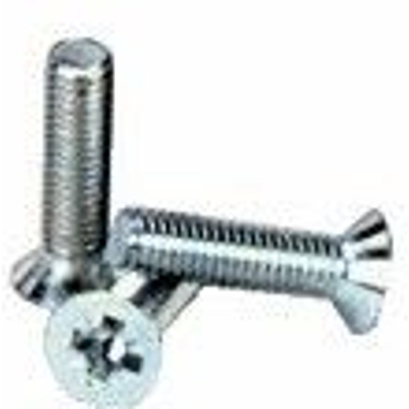 Vis à métaux fraisée - pozidriv - filetage total - 6x20mm - 200 pièces GFD