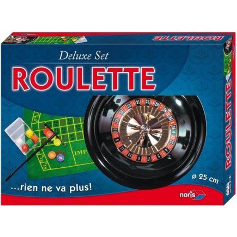 Jeu De Casino : Roulette 25cm - Coffret Deluxe Complet (Boule, Jetons, Tapis De Roulette....)