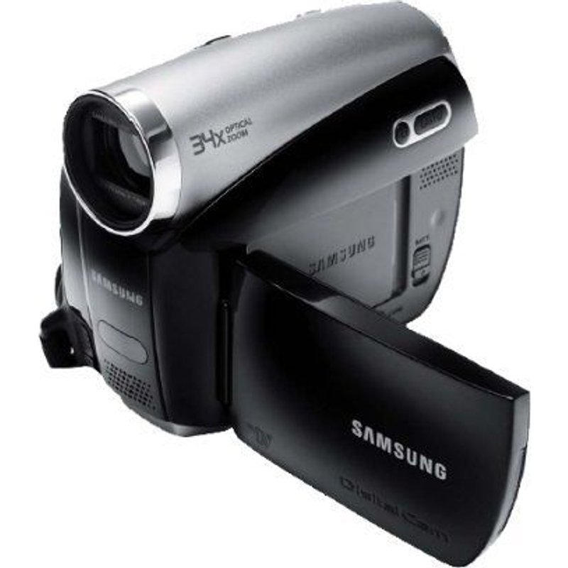 Samsung VP-D3810 - Caméscope - 800 KP - 34x zoom optique - Mini DV - noir brillant