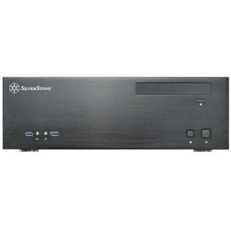 SilverStone Grandia GD04 - Tour - micro ATX - pas d'alimentation (ATX / PS/2) - noir - USB/Audio