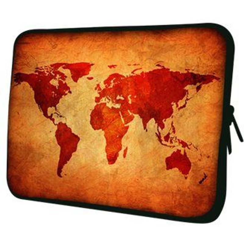 PEDEA Design - Housse d'ordinateur portable - 13.3" - carte globale brune