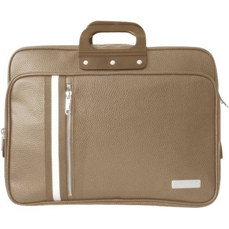 Bombata 24h Classic Club - Sacoche pour ordinateur portable - 15.6" - marron gris