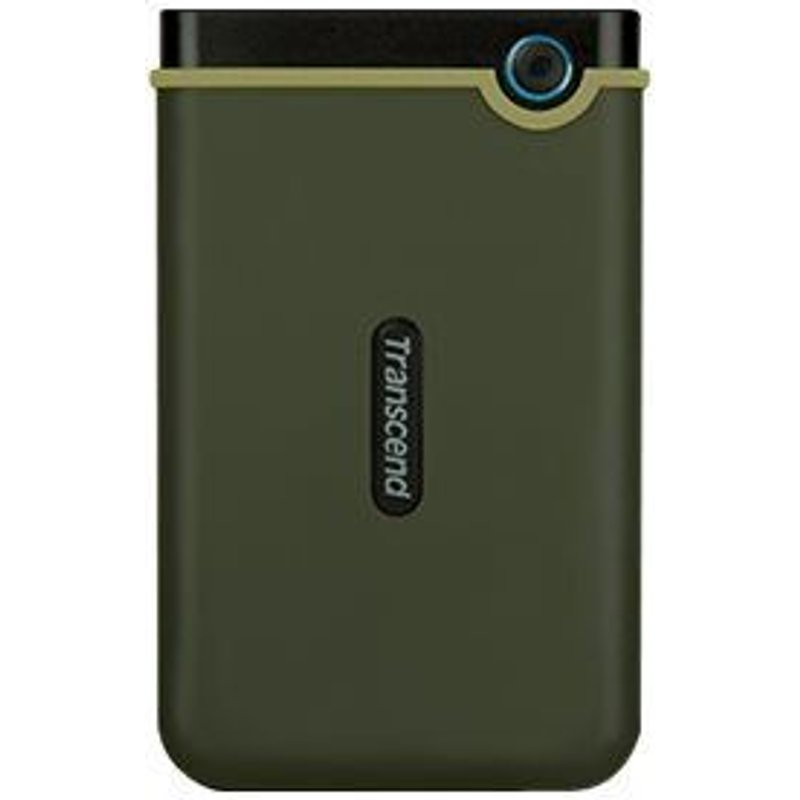 Transcend StoreJet 25M3 Slim - Disque dur - 1 To - externe (portable) - 2.5" - USB 3.0 - vert militaire