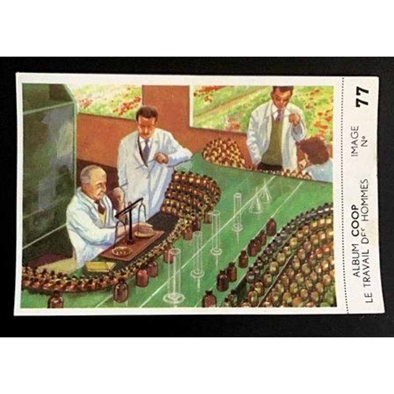 77 Orgue De Parfums - Chromo Image Chocolat Coop - Le Travail Des Hommes