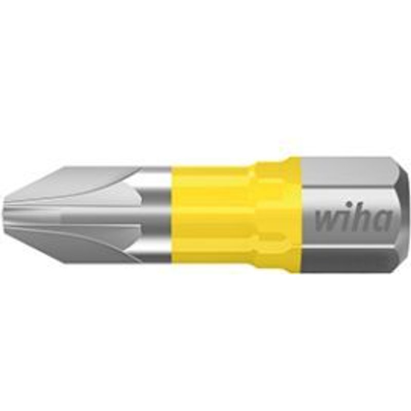 Wiha Jeu d'embouts Y 25 mm Pozidriv (PZ2) 25 pcs 1/4"" dans un coffret 1/4"" (42295)