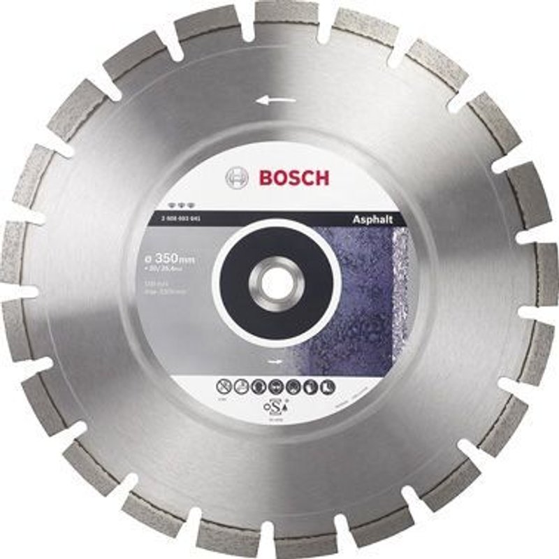Bosch Disque à tronçonner diamanté Best for Asphalt, 350 x 20/25,40 x 3,2 x 12 mm - 2608603641