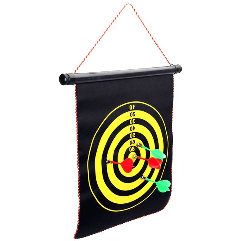 Jeu De Fléchettes Magnétique Suspendu 2 Cibles Avec 4 Fléchettes Magnétiques MagiDeal