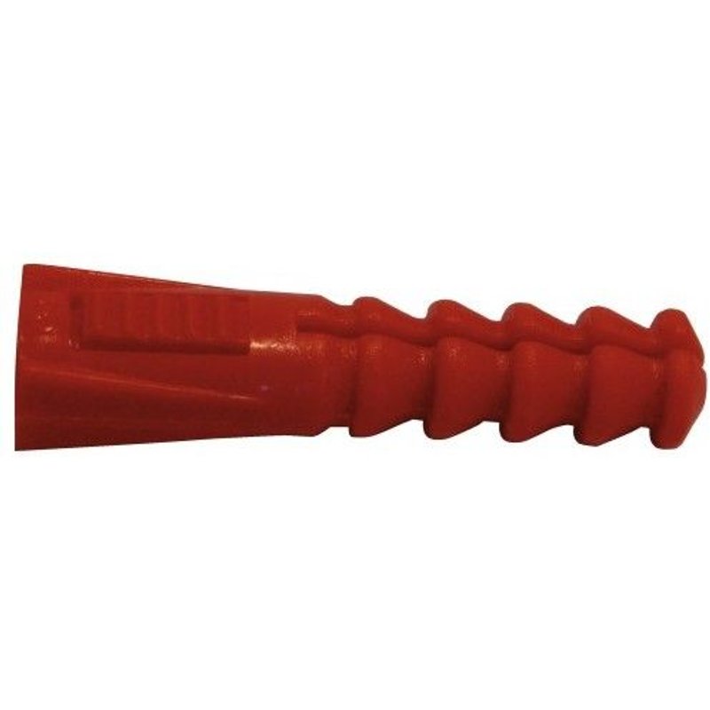 Cheville polyéthylène sans colllerette rouge - diam 8 mm - 2500 pièces RAM