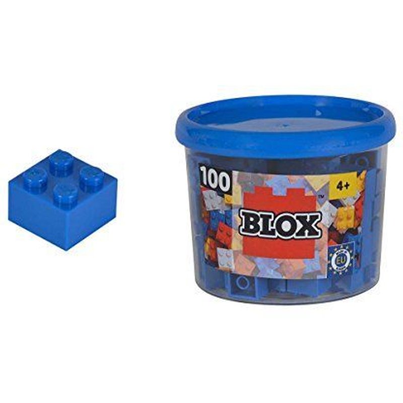 Simba - 104114112 - Ensemble De Blocs De Construction - Blox 4 - 100 Pièces - Bleu