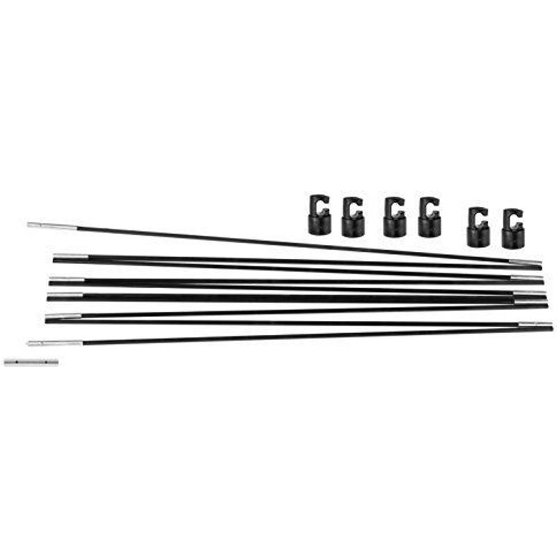 Upper Bounce Unisexe Ubfgpcs Trampoline Universelle En Fibre De Verre Tiges Avec Bouchons Pè¿Le, Noir, 14cm