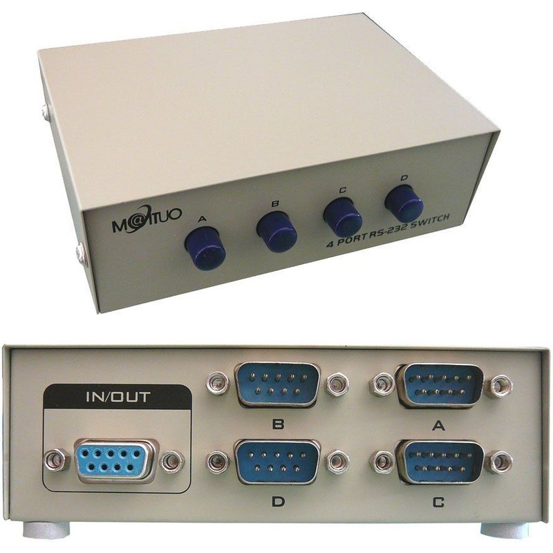 KALEA-INFORMATIQUE © - Boitier de partage Série RS232 / Switch RS-232 / 4 ports