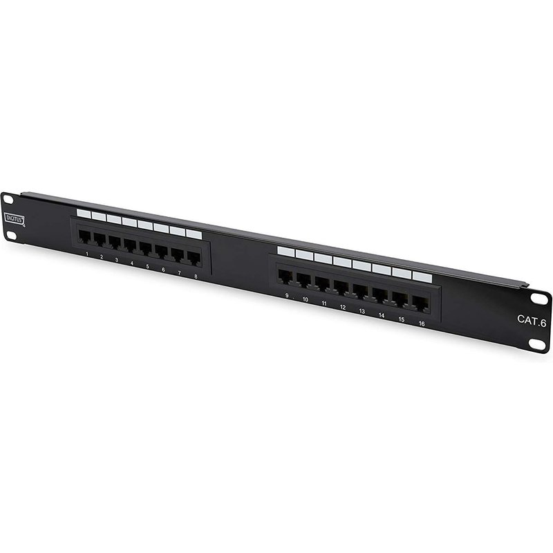 Assmann DN-91616U Digitus Baie de brassage cat 6 classe E pour rack 48,3 cm (19"") 16 ports RJ45