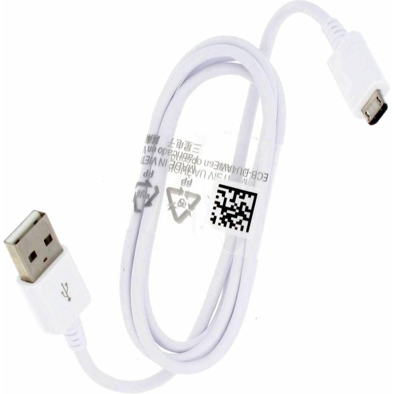 Câble 1.5M USB-Micro USB Origine Samsung Blanc pour Galaxy Ace Plus S7500