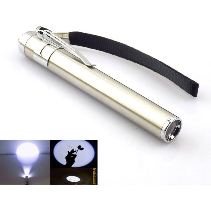LED lumières puissante petite lampe de poche Portable Flash lumière Penlight Mini torche lampe à LED petite poche lumières lanterne AAA batterie ""Nipseyteko