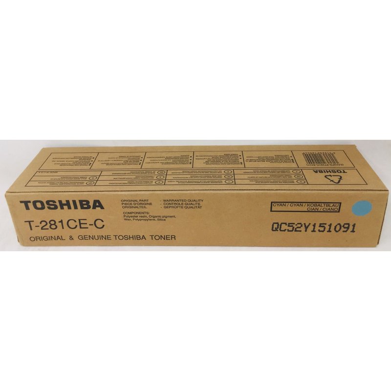 Toshiba T281C-EC - Cyan - original - cartouche de toner - pour e-STUDIO 281C, 351C, 451C