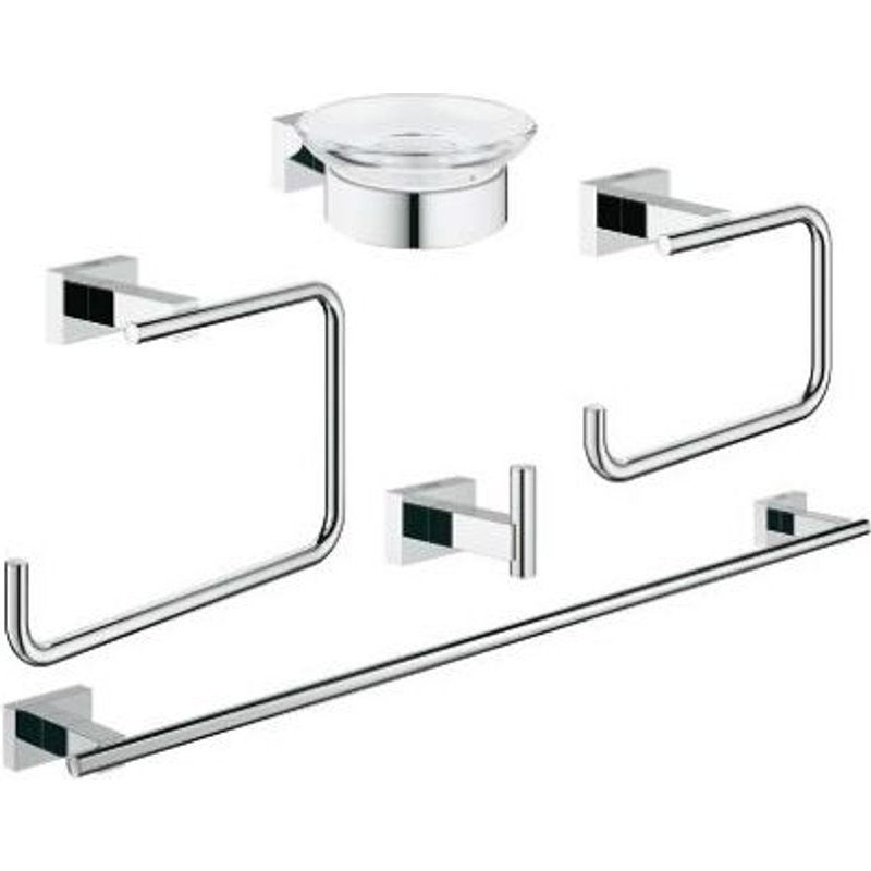 Set d accessoires salle de bain luxe Grohe Essentials Cube