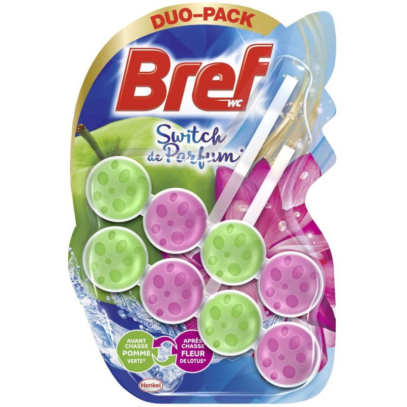 Lot de 4 - BREF WC Switch Pomme Lotus Duo-Pack