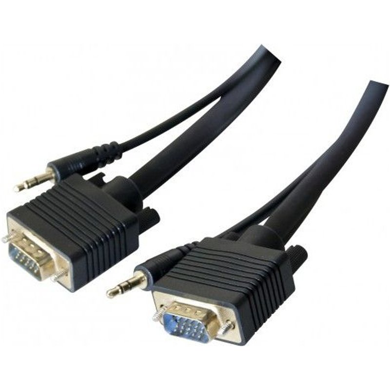 Cordon écran svga + audio - 7,5 m