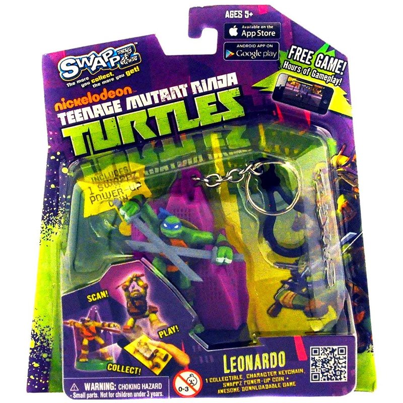 Tortues Ninja - Figurine Porte Clé + App Mobile - City Leonardo Swappz Teenage Mutant Ninja Turtles