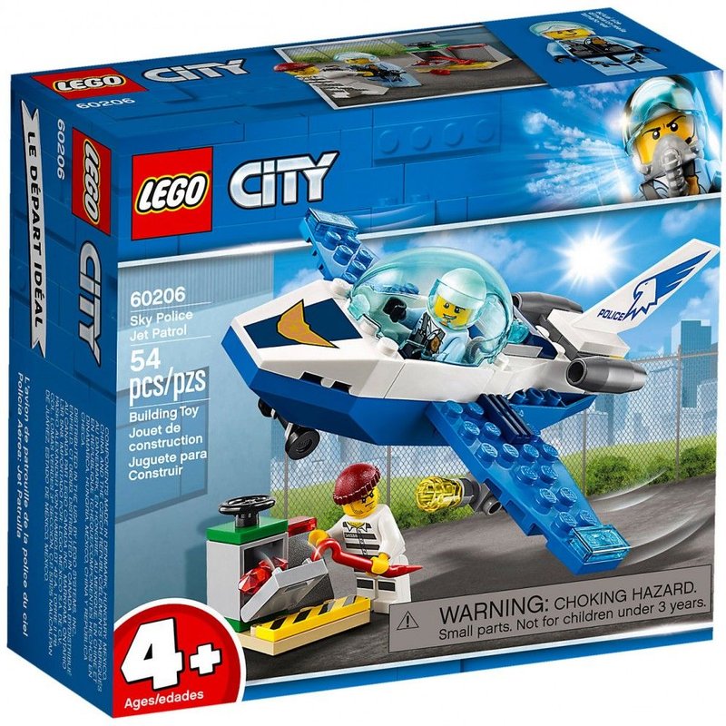 LEGO City - Le jet de patrouille de la police - 60206