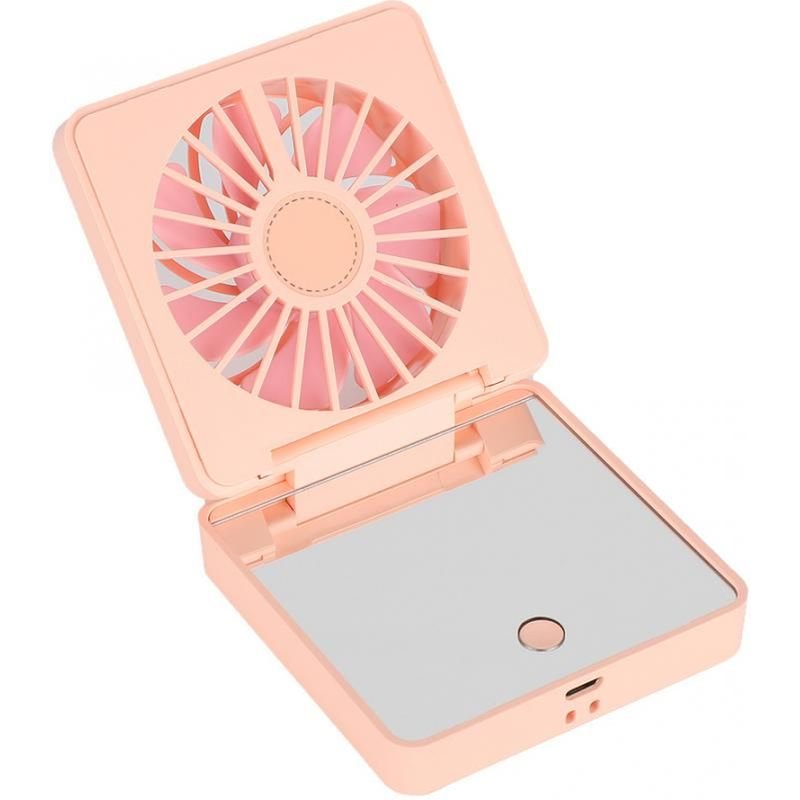 Mini Ventilateurs De Poche Portables Pliables Usb, Refroidisseur D'Air Avec Lani¿¿re De Cou Miroir Pour Le Bureau, La Maison Et Les Voyages 9109-May14A00472