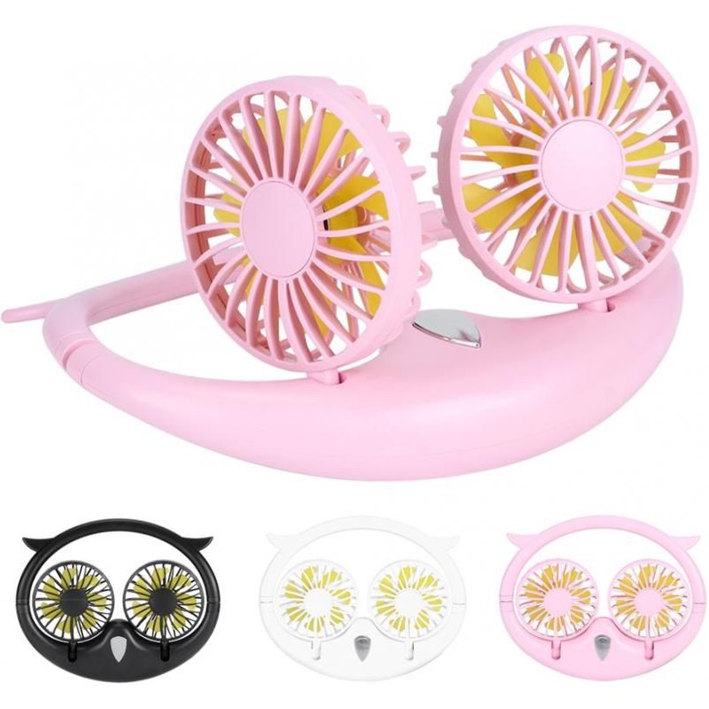 Ventilateur De Cou Mains Libres, Mini Tour De Cou Suspendu, Refroidisseur D'Air, Climatiseur Pliable, Rechargeable Par Usb Pour La Maison Et Le Bureau 9109-May14A00490