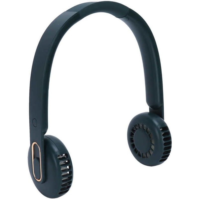 Mini Ventilateur De Cou Sans Pales, Portable, Suspendu, Chargement Usb, R¿¿glage ? 3 Vitesses, Pour Le Shopping ? Domicile, Vert 9109-May14A00487