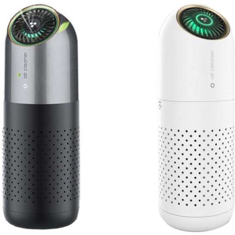 Mini Purificateur D'Air Hepa Avec Filtration, Nettoyeur D'Air Pour Voiture Et Bureau, ?limine La Fum¿¿e, La Poussi¿¿re, Les Squames D'Animaux, Faible Br 9109-May14A01046