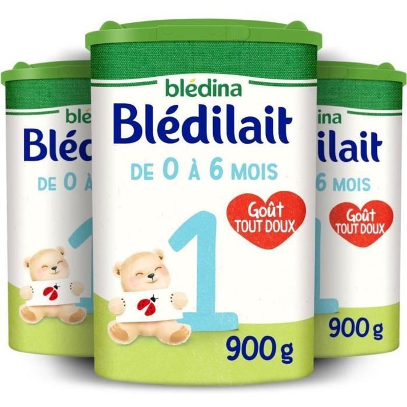 Blédina Blédilait 1, Lait En Poudre Pour Bébé , De 0 À 6 Mois, 900g (Boîtex3)