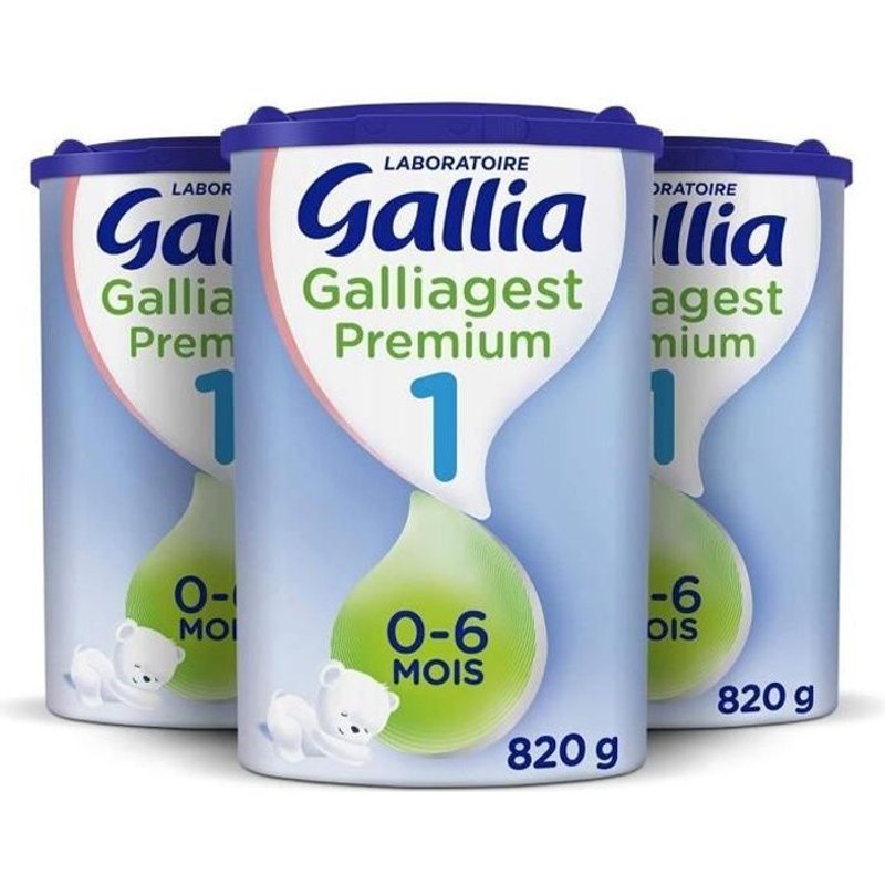 Laboratoire Gallia Galliagest 1, Lait En Poudre Pour Bébé, De 0 À 6 Mois, 820g (Packx3)