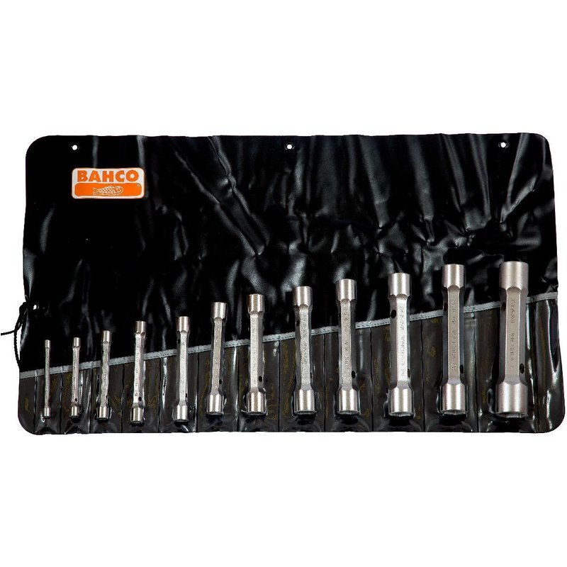 Bahco Assortiment de douilles doubles, 12 pcs, 6-32mm, trousse - 27M/12T