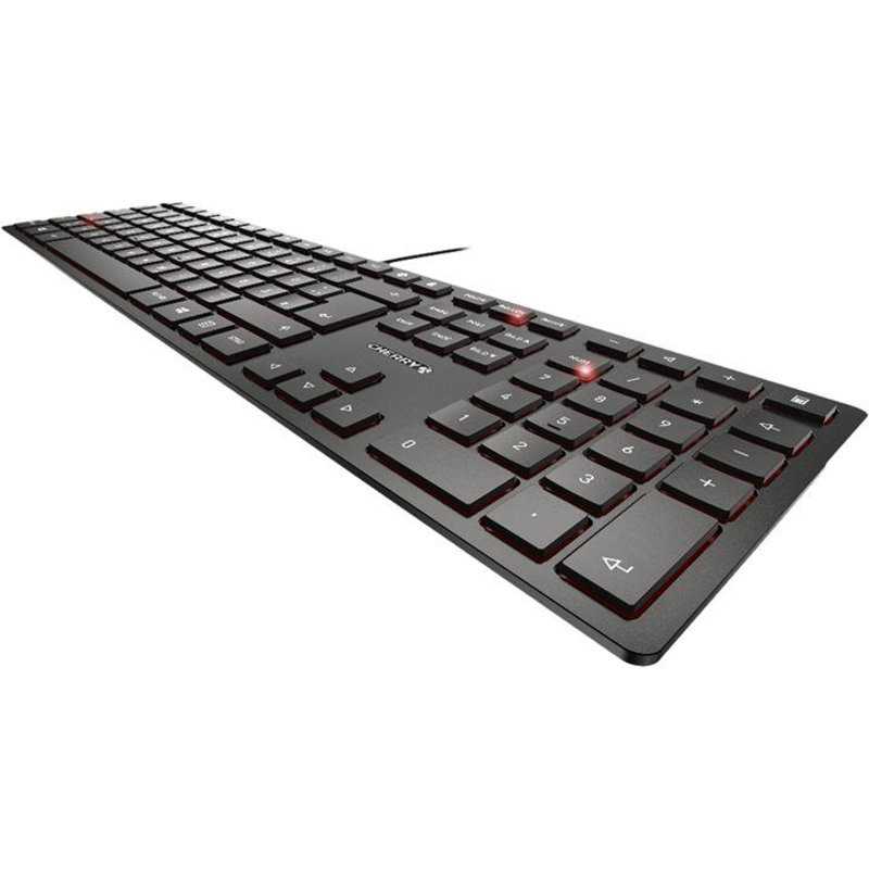 CHERRY KC 6000 SLIM - Clavier - USB - Belge - commutateur : CHERRY SX - noir
