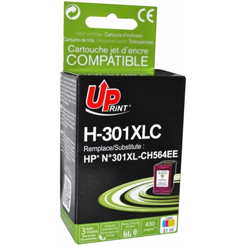 HJ301XLBUP UP-H-301XLB-HP CH563EE-N°301XL-NEW GENERATION-REMA-BK