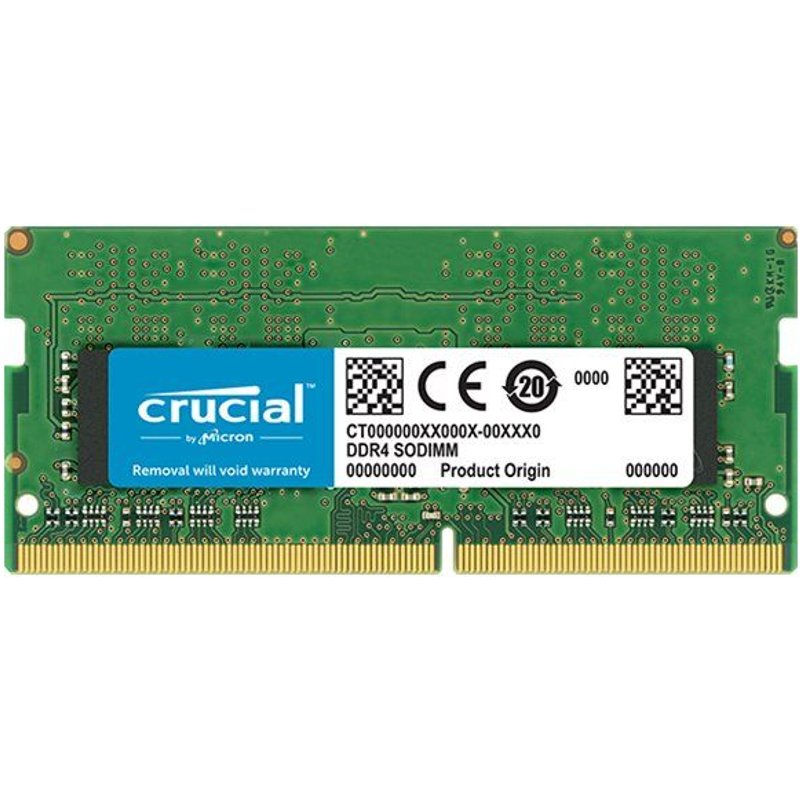 Crucial - DDR4 - module - 32 Go - SO DIMM 260 broches - 3200 MT/s / PC4-25600 - CL22 - 1.2 V - mémoire sans tampon - non ECC